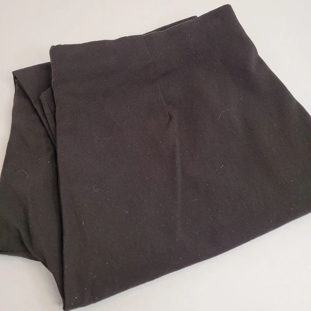 Michael Michael Kors Leggings Womens L Black Excellent Gold Logo Ponte Pants